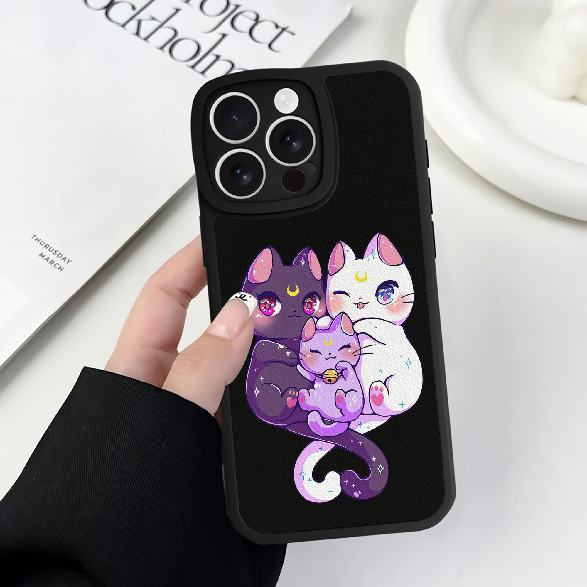 （画像用） 美少女戦士セーラームーン Sailor Moon 【iPhone 16シリーズ対応】シリコンスマホケース（レザー調） 材質：シリコン